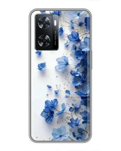 Чехол для OPPO A57s с картинкой «Голубой цветочный каскад» Чехол для OPPO A57s с картинкой «Голубой цветочный каскад»
