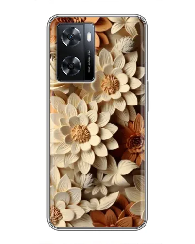Чехол для OPPO A57s с картинкой «Бежевый флористический декор» Чехол для OPPO A57s с картинкой «Бежевый флористический декор»