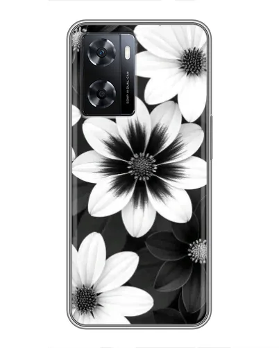 Чехол для OPPO A57s с картинкой «Монохромные астры» Чехол для OPPO A57s с картинкой «Монохромные астры»