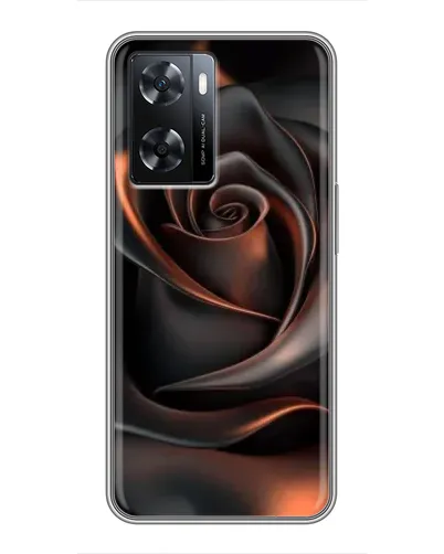 Чехол для OPPO A57s с картинкой «Шелковая черная роза» Чехол для OPPO A57s с картинкой «Шелковая черная роза»