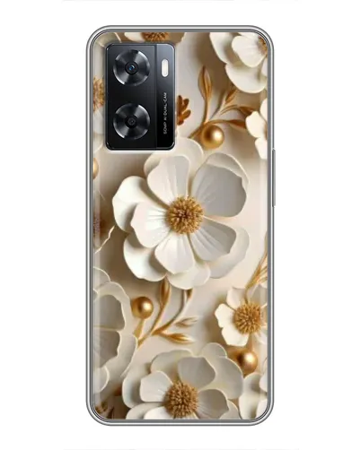 Чехол для OPPO A57s с картинкой «Белие бумажние цвети» Чехол для OPPO A57s с картинкой «Белие бумажние цвети»