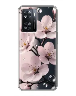 Чехол для OPPO A57s с картинкой «Нежная сакура и капли» Чехол для OPPO A57s с картинкой «Нежная сакура и капли»