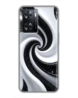 Чехол для OPPO A57s с картинкой «Черно-белая спираль» Чехол для OPPO A57s с картинкой «Черно-белая спираль»