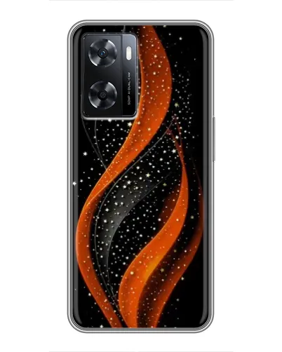 Чехол для OPPO A57s с картинкой «Огненная звездная волна»