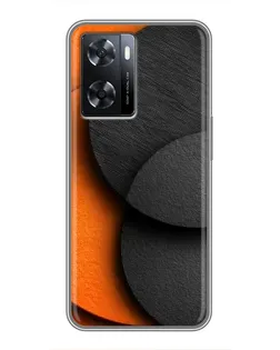 Чехол для OPPO A57s с картинкой «Геометрия оранжевых кругов» Чехол для OPPO A57s с картинкой «Геометрия оранжевых кругов»
