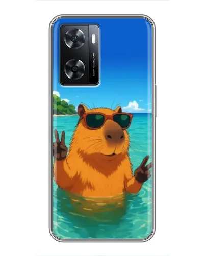 Чехол для OPPO A57s с картинкой «Морская капибара» Чехол для OPPO A57s с картинкой «Морская капибара»