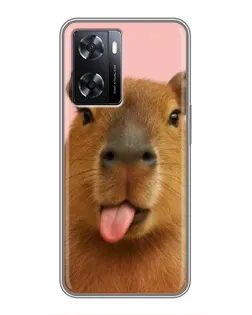 Чохол для OPPO A57s з картинкою «Капібара з язиком» Чохол для OPPO A57s з картинкою «Капібара з язиком»