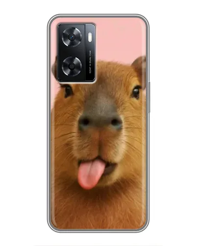 Чехол для OPPO A57s с картинкой «Капибара с языком» Чехол для OPPO A57s с картинкой «Капибара с языком»