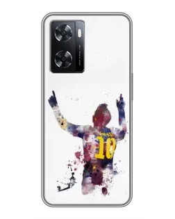 Чехол для OPPO A57s с картинкой «Акварельный Месси Барселона» Чехол для OPPO A57s с картинкой «Акварельный Месси Барселона»