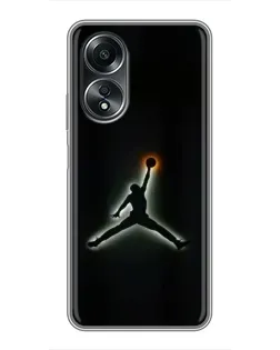 Чохол для OPPO A58 (4G) з картинкою «Jordan Gradient Logo» Чохол для OPPO A58 (4G) з картинкою «Jordan Gradient Logo»