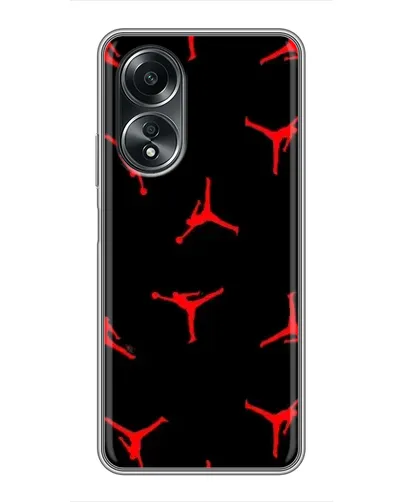 Чехол для OPPO A58 (4G) с картинкой «Jordan Red Pattern» Чехол для OPPO A58 (4G) с картинкой «Jordan Red Pattern»