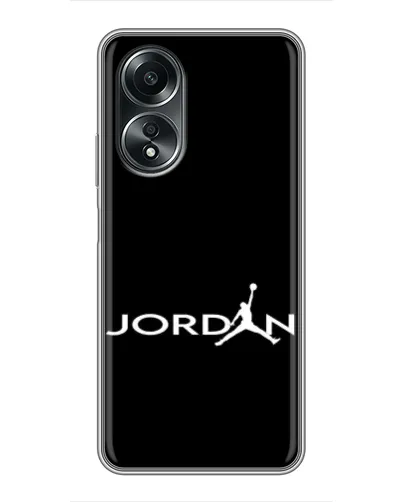 Чехол для OPPO A58 (4G) с картинкой «Jordan White Logo» Чехол для OPPO A58 (4G) с картинкой «Jordan White Logo»
