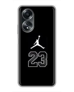 Чохол для OPPO A58 (4G) з картинкою «Jordan Flight 23» Чохол для OPPO A58 (4G) з картинкою «Jordan Flight 23»