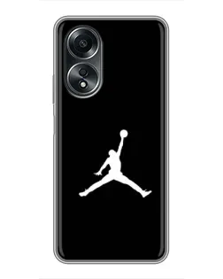 Чохол для OPPO A58 (4G) з картинкою «Jordan Silhouette» Чохол для OPPO A58 (4G) з картинкою «Jordan Silhouette»