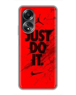 Чохол для OPPO A58 (4G) з картинкою «Nike Just Do It» Чохол для OPPO A58 (4G) з картинкою «Nike Just Do It»