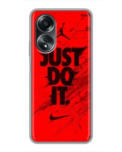 Чехол для OPPO A58 (4G) с картинкой «Nike Just Do It» Чехол для OPPO A58 (4G) с картинкой «Nike Just Do It»