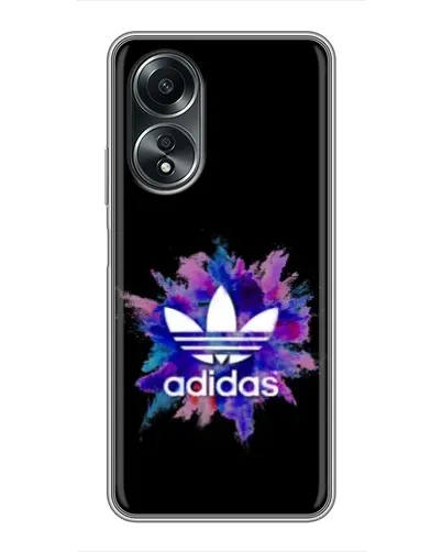 Чехол для OPPO A58 (4G) с картинкой «Взрыв красок Adidas» Чехол для OPPO A58 (4G) с картинкой «Взрыв красок Adidas»