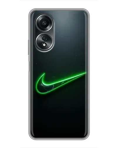 Чехол для OPPO A58 (4G) с картинкой «Неоновый контур Nike» Чехол для OPPO A58 (4G) с картинкой «Неоновый контур Nike»