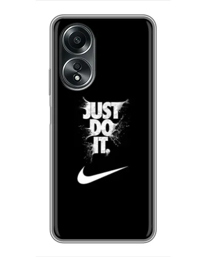 Чехол для OPPO A58 (4G) с картинкой «Текстовый принт Nike» Чехол для OPPO A58 (4G) с картинкой «Текстовый принт Nike»