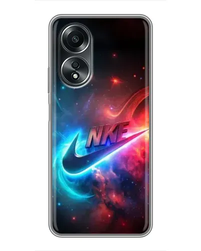 Чехол для OPPO A58 (4G) с картинкой «Огненный логотип Nike» Чехол для OPPO A58 (4G) с картинкой «Огненный логотип Nike»