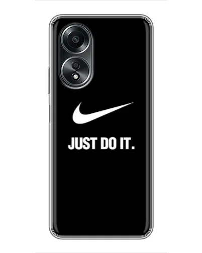 Чехол для OPPO A58 (4G) с картинкой «Классический принт Nike» Чехол для OPPO A58 (4G) с картинкой «Классический принт Nike»