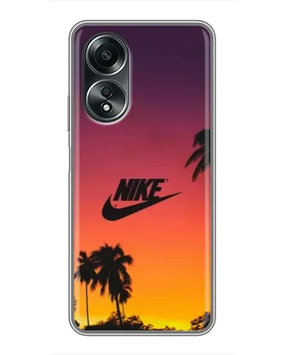 Чехол для OPPO A58 (4G) с картинкой «Nike на закате солнца» Чехол для OPPO A58 (4G) с картинкой «Nike на закате солнца»