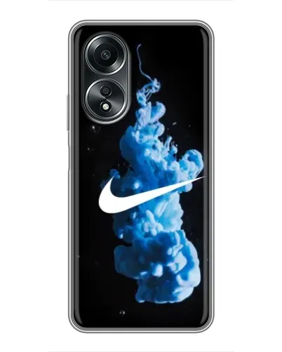 Чехол для OPPO A58 (4G) с картинкой «Nike и синий дым» Чехол для OPPO A58 (4G) с картинкой «Nike и синий дым»
