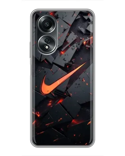 Чехол для OPPO A58 (4G) с картинкой «Nike — эффект разломов» Чехол для OPPO A58 (4G) с картинкой «Nike — эффект разломов»