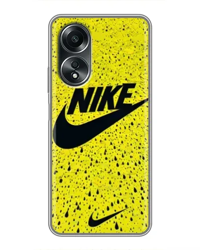 Чехол для OPPO A58 (4G) с картинкой «Желтый текстурный Nike» Чехол для OPPO A58 (4G) с картинкой «Желтый текстурный Nike»