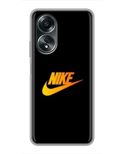 Чехол для OPPO A58 (4G) с картинкой «Золотой логотип Nike» Чехол для OPPO A58 (4G) с картинкой «Золотой логотип Nike»