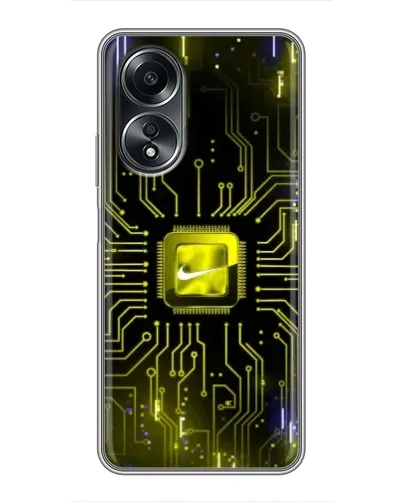 Чехол для OPPO A58 (4G) с картинкой «Nike — золотая искра» Чехол для OPPO A58 (4G) с картинкой «Nike — золотая искра»