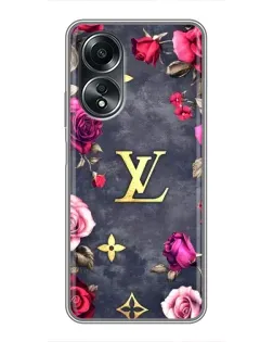 Чехол для OPPO A58 (4G) с картинкой «Цветочный Louis Vuitton» Чехол для OPPO A58 (4G) с картинкой «Цветочный Louis Vuitton»