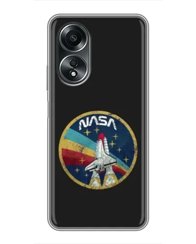 Чехол для OPPO A58 (4G) с картинкой «NASA — эмблема миссии»