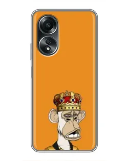 Чехол для OPPO A58 (4G) с картинкой «Золотая обезьяна Bored Ape» Чехол для OPPO A58 (4G) с картинкой «Золотая обезьяна Bored Ape»