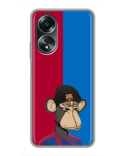 Чехол для OPPO A58 (4G) с картинкой «Bored Ape — фанат Барсы» Чехол для OPPO A58 (4G) с картинкой «Bored Ape — фанат Барсы»