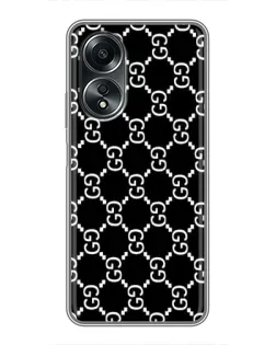 Чохол для OPPO A58 (4G) з картинкою «Gucci — сітчастий паттерн»