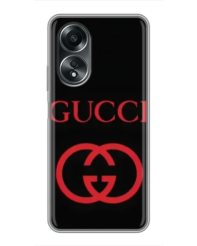 Чехол для OPPO A58 (4G) с картинкой «Gucci — красный логотип» Чехол для OPPO A58 (4G) с картинкой «Gucci — красный логотип»