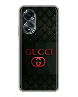 Чохол для OPPO A58 (4G) з картинкою «Gucci — стьобаний чорний»