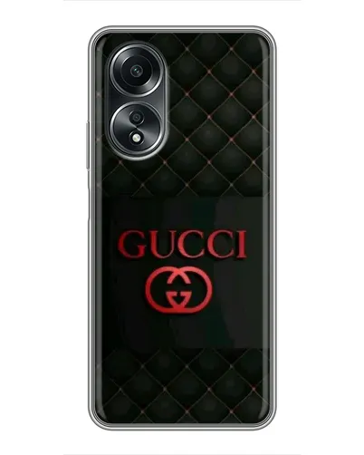 Чехол для OPPO A58 (4G) с картинкой «Gucci — стеганый черный» Чехол для OPPO A58 (4G) с картинкой «Gucci — стеганый черный»