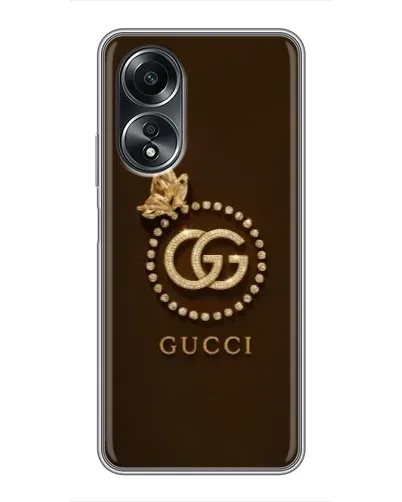 Чехол для OPPO A58 (4G) с картинкой «Gucci — золотая бабочка» Чехол для OPPO A58 (4G) с картинкой «Gucci — золотая бабочка»