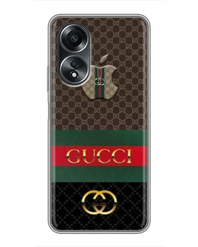 Чехол для OPPO A58 (4G) с картинкой «Gucci — брендированный десерт» Чехол для OPPO A58 (4G) с картинкой «Gucci — брендированный десерт»