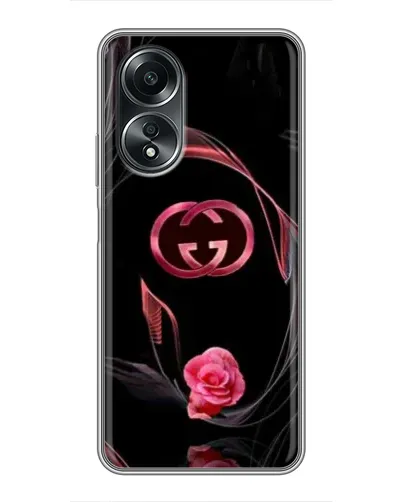 Чехол для OPPO A58 (4G) с картинкой «Gucci — неоновая роза» Чехол для OPPO A58 (4G) с картинкой «Gucci — неоновая роза»
