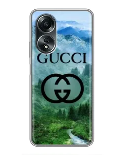 Чохол для OPPO A58 (4G) з картинкою «Gucci — гірський пейзаж»
