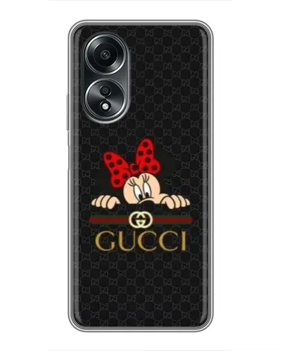 Чехол для OPPO A58 (4G) с картинкой «Минни Маус Gucci — черный» Чехол для OPPO A58 (4G) с картинкой «Минни Маус Gucci — черный»