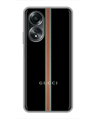 Чехол для OPPO A58 (4G) с картинкой «Gucci — строгая линия» Чехол для OPPO A58 (4G) с картинкой «Gucci — строгая линия»
