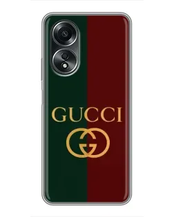 Чохол для OPPO A58 (4G) з картинкою «Gucci — темно-зелений градієнт»