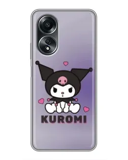 Чехол для OPPO A58 (4G) с картинкой «Kuromi — фиолетовый арт» Чехол для OPPO A58 (4G) с картинкой «Kuromi — фиолетовый арт»