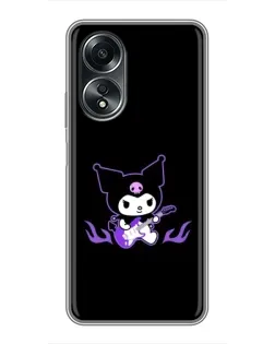 Чехол для OPPO A58 (4G) с картинкой «Электрическая Kuromi» Чехол для OPPO A58 (4G) с картинкой «Электрическая Kuromi»