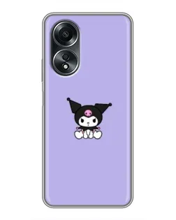 Чехол для OPPO A58 (4G) с картинкой «Kuromi — фиолетовый минимализм» Чехол для OPPO A58 (4G) с картинкой «Kuromi — фиолетовый минимализм»