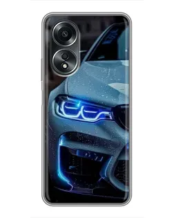 Чохол для OPPO A58 (4G) з картинкою «Погляд BMW з синіми фарами» Чохол для OPPO A58 (4G) з картинкою «Погляд BMW з синіми фарами»